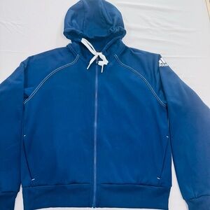 Adidas Stadium Full-Zip Hoodie, Navy Blue, Medium, EUC